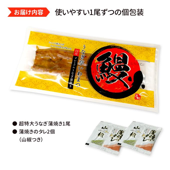 鹿児島産 新 超特大 国産 うなぎ蒲焼き 約250g1尾 送料無料 海鮮 プレゼント グルメ ギフト