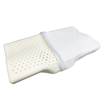 Ishur 伊舒爾 100%天然乳膠枕 釋壓肩頸型  60 x 33cm  白色  1件