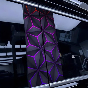 免運 豐田專用 車貼 汽車貼紙 Altis Rav4 Corolla Cross 車用中柱貼幾何方塊車用中柱貼紙車窗飾