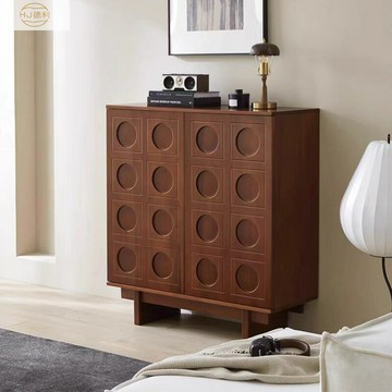 免運/公司貨 餐邊櫃 原木餐邊櫃 實木餐邊柜小戶型客廳中古實木收納柜家用復古中古置物儲物玄關柜 可開發票 全館五折 工廠現貨直銷 新品特價 z10302