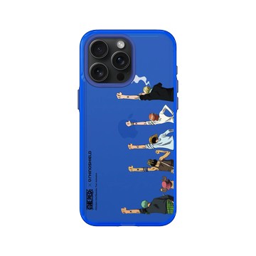 iPhone 15 Pro Max Clear 激光藍 - 航海王 One Piece - 海賊團系列-阿拉巴斯坦篇一行人 經典