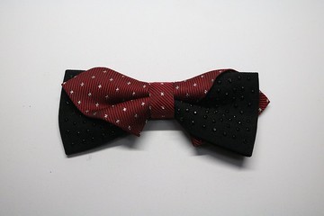 红黑配色闪钻诗意结/婚礼重工艺蝴蝶结