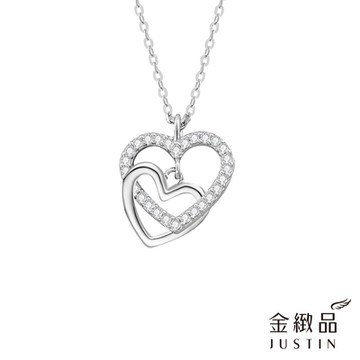 金緻品 925純銀套鍊 心心相印