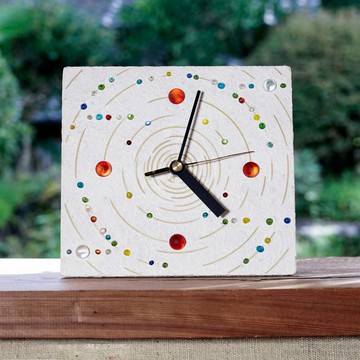 星空時鐘 擺飾時鐘 壁掛時鐘 時鐘 玻璃珠 彈珠 窗邊裝飾 時鐘 宇宙 19