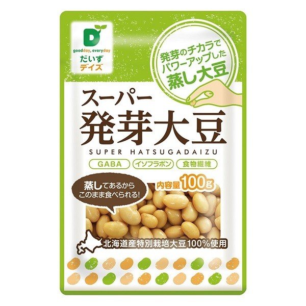 ★4個までなら全国一律送料300円(税込)★蒸し発芽大豆 100g だいずデイズ