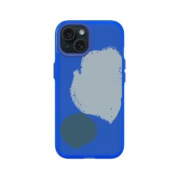 iPhone 15 Clear 激光藍 - Blob / 一團一團 - 蔚藍海沫