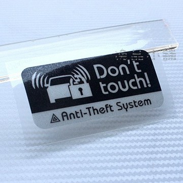 【逸品汽車百貨】2入裝 Don't touch 防盜系統 請勿觸摸 反光貼紙 汽車防盜貼紙 警告貼紙 防竊賊 嚇阻小偷