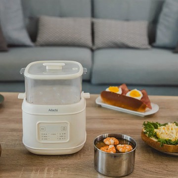 日本 Adachi 足立電器 小當家雙層蒸煮鍋/蒸蛋器 TS-EC6