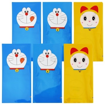 BANDAI 哆啦A夢飯團包裝紙 6枚入 (3種x各2張) 附束口貼  1包