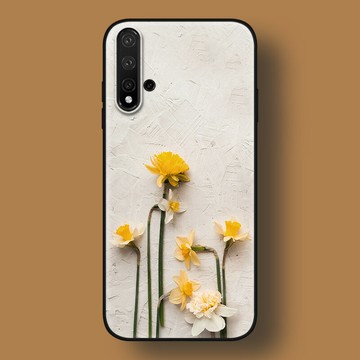 適用華為nova7pro手機殼876se/2s/3i/4e/5z/5i創意冷淡風花兒全包