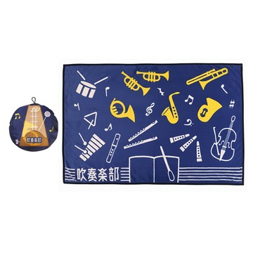 日本丸真 社團活動兩用毛毯（附造型收納袋）管絃樂社_廠商直送