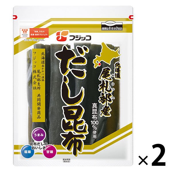 フジッコフジッコ 北海道 尾礼部産 だし昆布 1セット（2個）