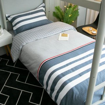 純棉大學生宿舍被套床單床上三件套單人寢室四件套被褥套裝全套六