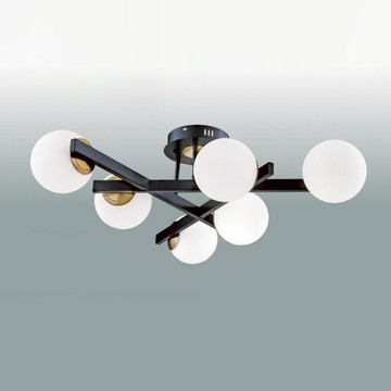 E27鄉村風半吸頂六燈 B102-13-62927