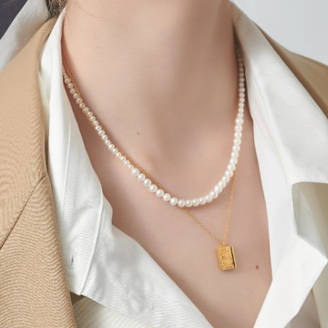 LESIS｜Gradual Pearl Necklace 漸層風格珍珠項鍊