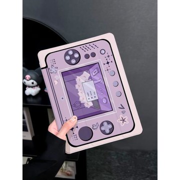 可愛娃娃機適用于ipad保護殼2025新款Air5蘋果ipadpro平板保護殼mini6帶筆槽11英寸2021防摔8第10九9代3三折