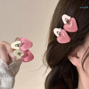 ⚡免運【新品上新】🌸粉色系混裝可愛小蛋夾不傷發小發卡混合髮飾女夏季