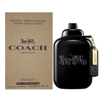 Coach For Men 時尚曜黑男性淡香精 100ml Tester 包裝 (原廠公司貨)