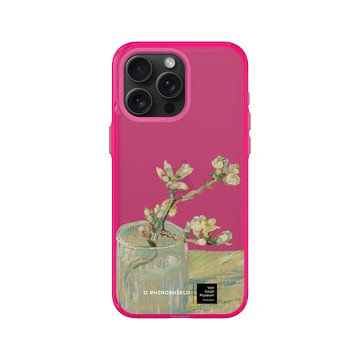 iPhone 15 Pro Max Clear 粉漾桃 - Van Gogh Museum - 玻璃杯中盛開的杏花