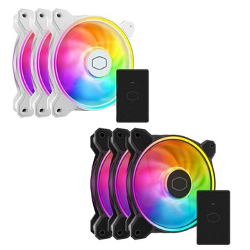 【享最高折300】Cooler Master 酷碼 MasterFan MF120 Halo2 3合1 風扇組 黑色/白色