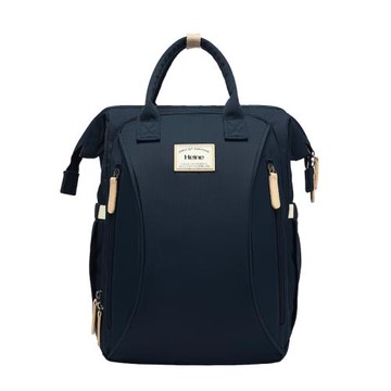 Heine海恩WIN-215流行後背包收納後背包媽媽包尼龍包待產包育兒包女包包包防盜防潑水背包- 黑色 / 黑灰