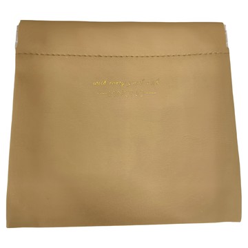 minono 米諾諾 彈力開口皮革收納包 6個  棕色  12 x 11 x 0.5cm