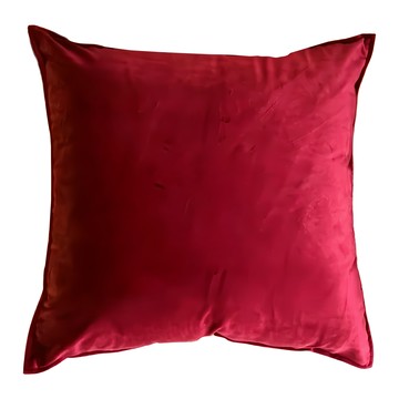 耶誕天鵝絨素色抱枕套  45 x 45cm  酒紅色