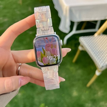 新款樹脂錶帶+保護殼 套裝 Apple watch 7 8 9 10代 蘋果錶帶41 45 44 46 49MM蘋果錶帶
