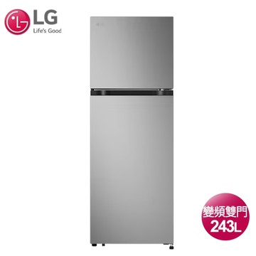 【LG樂金】贈馬克杯組◆243公升智慧變頻雙門冰箱-星辰銀GN-L243SVN~含拆箱定位+舊機回收
