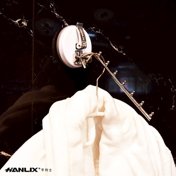【Hanlix亨利士】MIT台灣製 強力吸盤耐重4kg 旅行用衣架掛勾【9460081】免工具安裝.無痕壁掛.外出攜帶方便