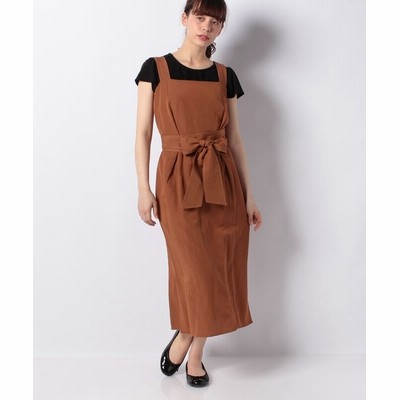 アルアバイル レーヨンアサポプリンエプロンワンピース レディース ブラウン 01 Allureville 通販 Lineポイント最大get Lineショッピング