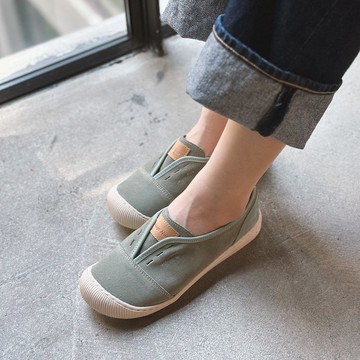 3M防潑水-加州陽光厚底懶人鞋-開心果綠