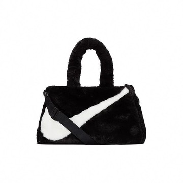 Nike Sportwear Fuax Fur 黑白 毛絨 托特包 DQ5804-010