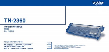 BROTHER TN-2360原廠黑色碳粉匣~適用:MFC-L2700D/L2700DW/L2740DW/HL-L2365DW