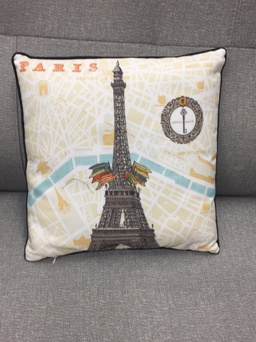 巴黎風情抱枕40x40cm
