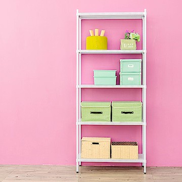 dayneeds 沖孔 90x35x210cm 五層收納架(烤漆白) 層架/置物架/儲藏架