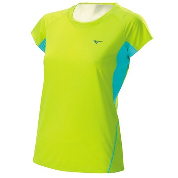 Mizuno  女路跑短袖T恤-綠 J2TA620336