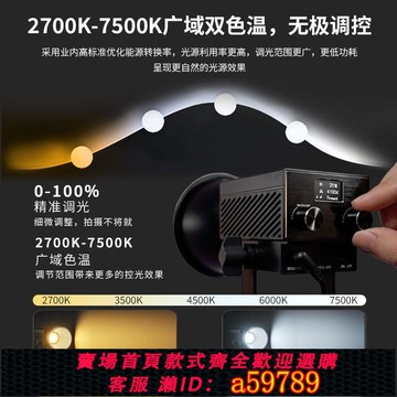 【台灣公司 可打統編】麗能60W手持補光燈便攜led雙色戶外拍短視頻拍攝燈專業COB拍照燈