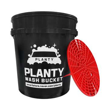 World Clean PLANTY 洗車桶 + 隔沙網套組  黑色  18L