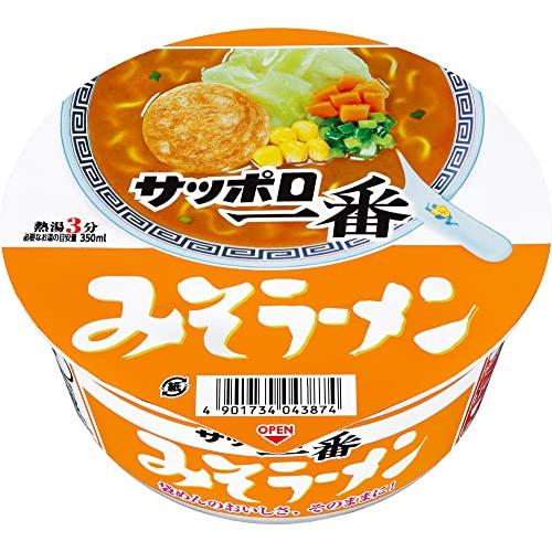 サッポロ一番 みそラーメン どんぶり 77g×12個