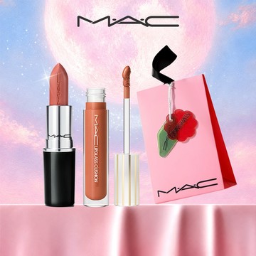 【MAC】水潤唇彩組✨超水感持色水唇膏/超透亮冰晶氣墊唇油 任選色2入組 |送給女生 | 超水感  |送禮首選