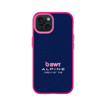 iPhone 15 Clear 粉漾桃 - Alpine - 2025 BWT Alpine Formula One Team Logo