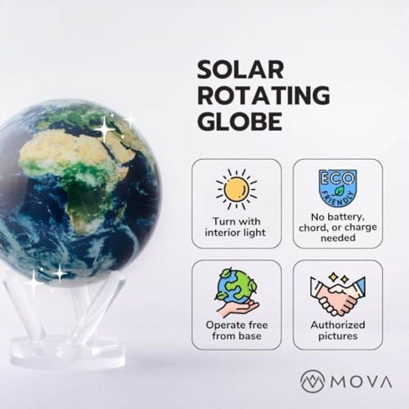 MOVA Globe 光で回る不思議な地球儀 4.5インチ