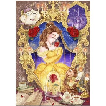 TENYO拼圖 D-108-041迪士尼優雅系列-貝兒18.2*25.7