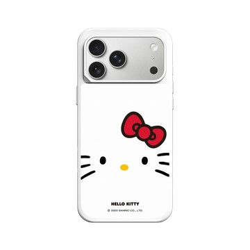 iPhone 17 Pro Max SolidX 白 - 三麗鷗-Hello Kitty - 大臉Hello Kitty