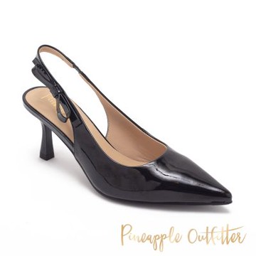 Pineapple Outfitter-SALWA 氣質優雅真皮高跟涼鞋-鏡黑色