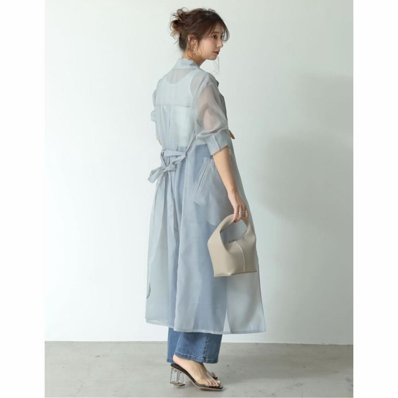 ★週末限定SALE★UNDERCOVER★プリーツオーガンジーシースルーコート★ トレンチコート レディース シアーコート コート アウター