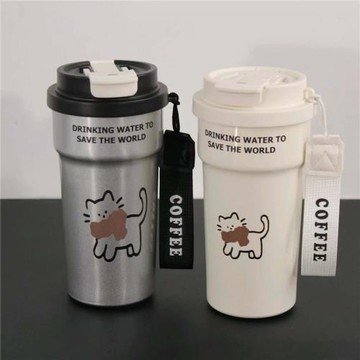 咖啡杯外出攜帶設計感小眾高級感高檔精致車載保溫水杯女士不廠家