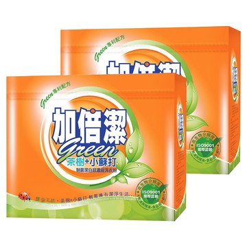 加倍潔 制菌潔白超濃縮洗衣粉 茶樹+小蘇打  1.5kg  1入  2盒