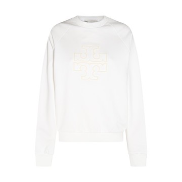 Tory Burch - White Cotton Sweatshirt